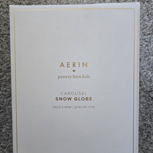 Pottery Barn Kids AERIN Spinning Carousel Musical Snow Globe - Picture 2 of 3